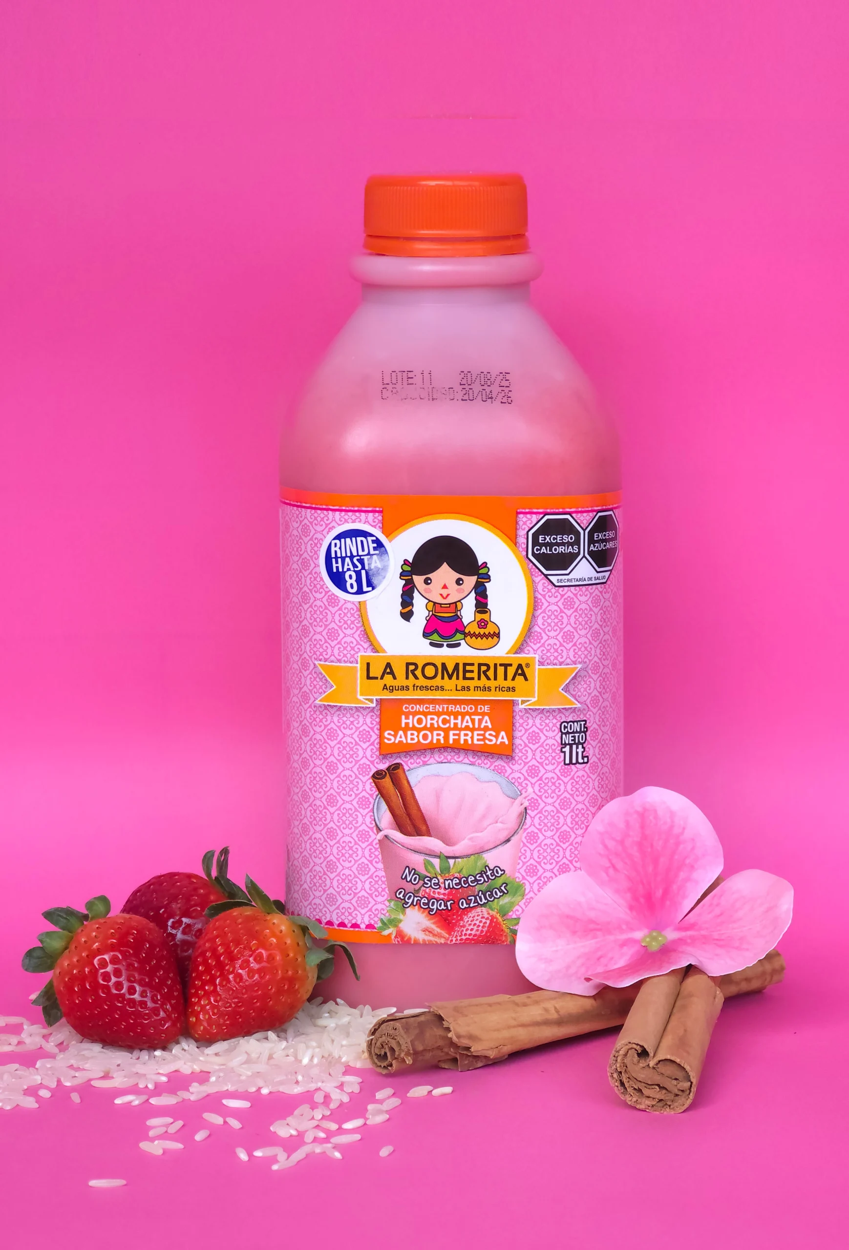 Horchata Fresa con trozos de Fresa
